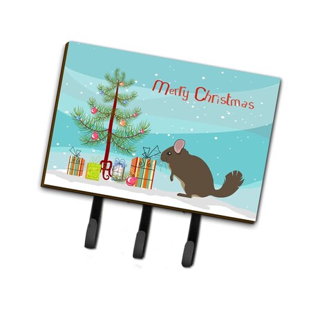 Carolines Treasures Chinchilla Christmas Leash or Key Holder BB9242TH68
